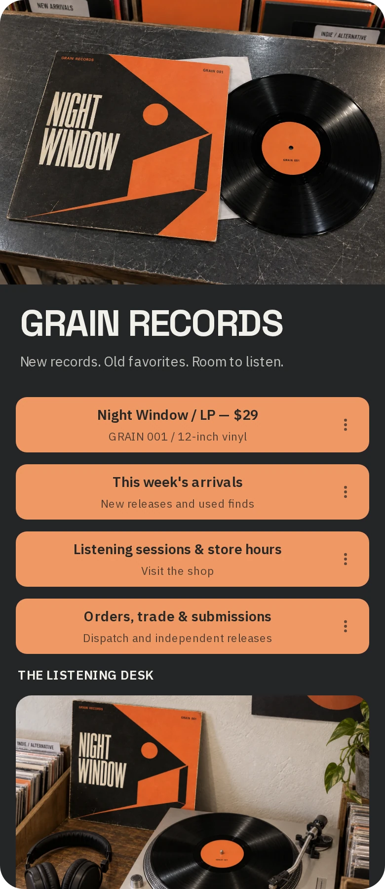 GRAIN RECORDS · Aperçu de la page