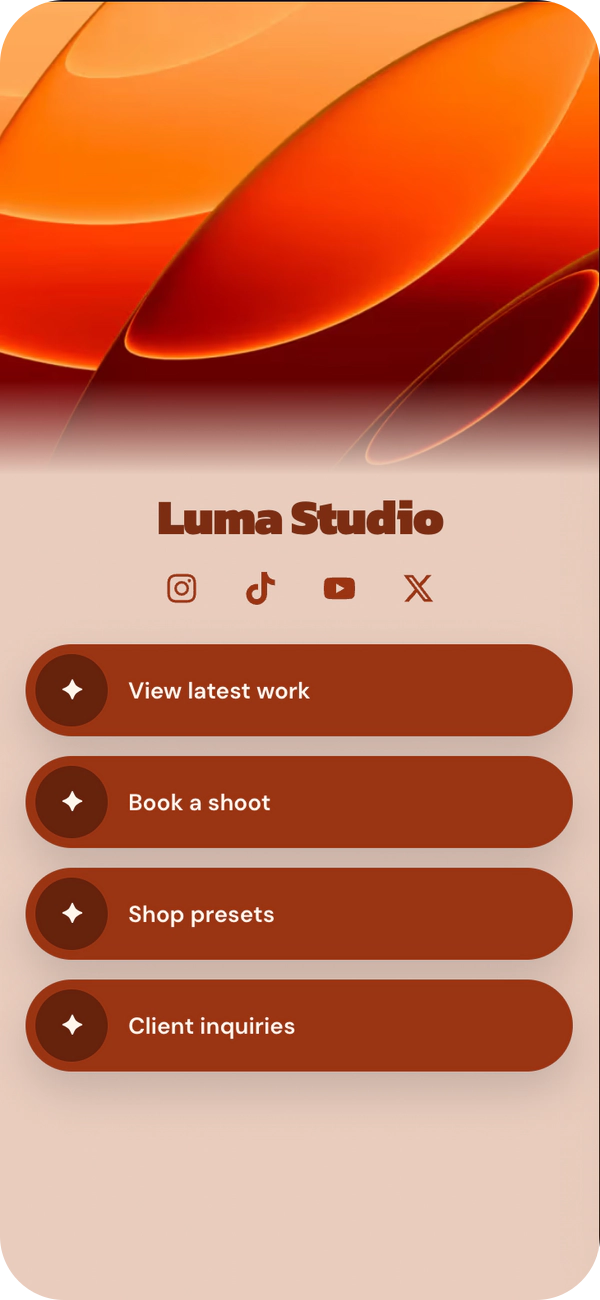 Amber Lens template preview